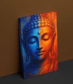 abstract buddha canvas wall painting1