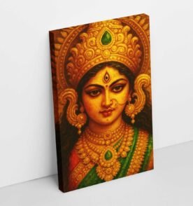 abstract durga painting on canvas2