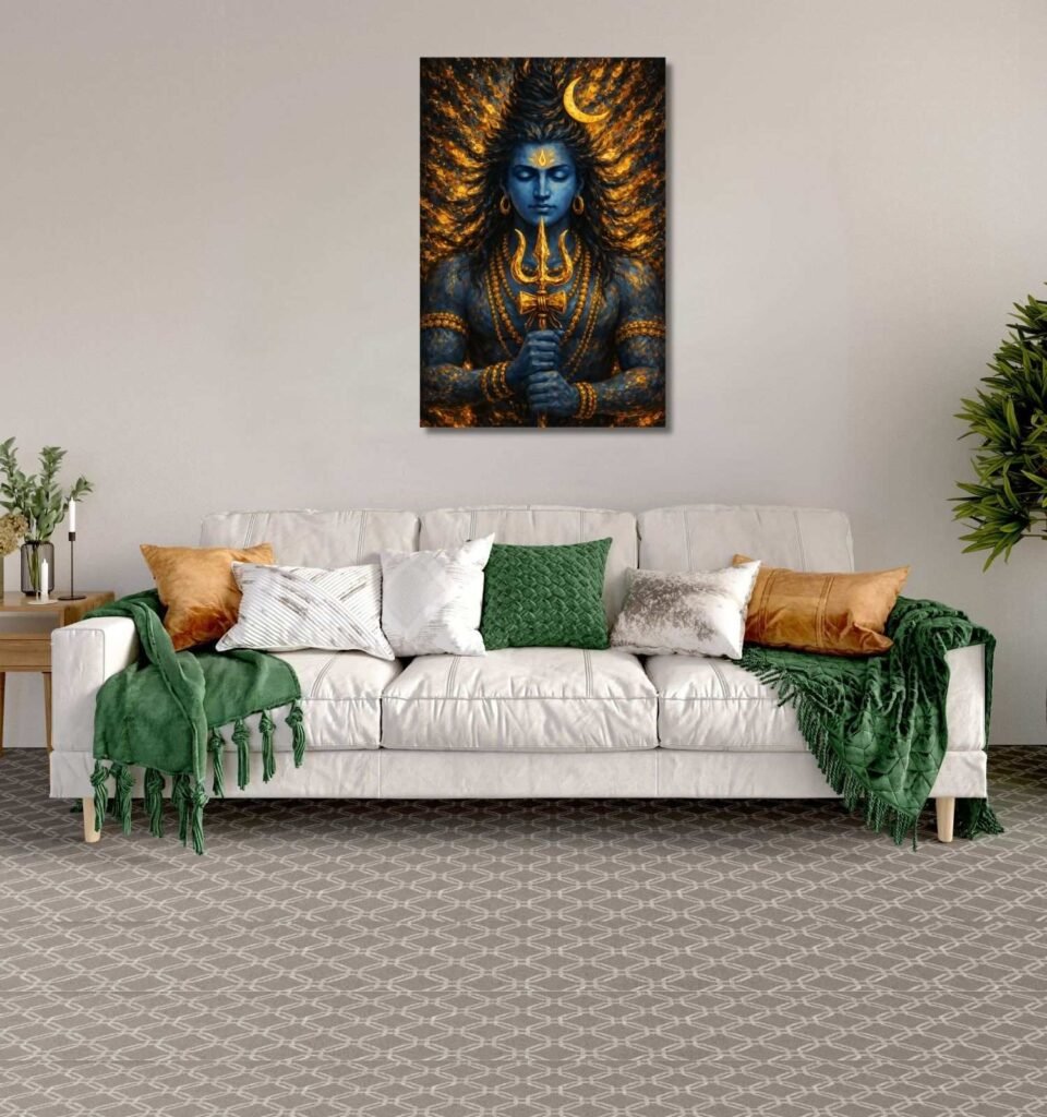abstract shiv ji painting3