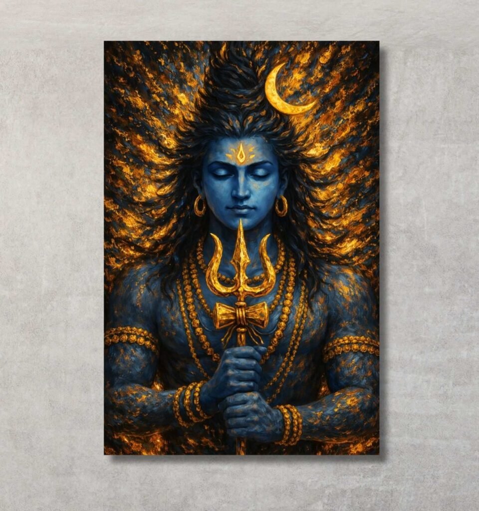 abstract shiv ji painting3