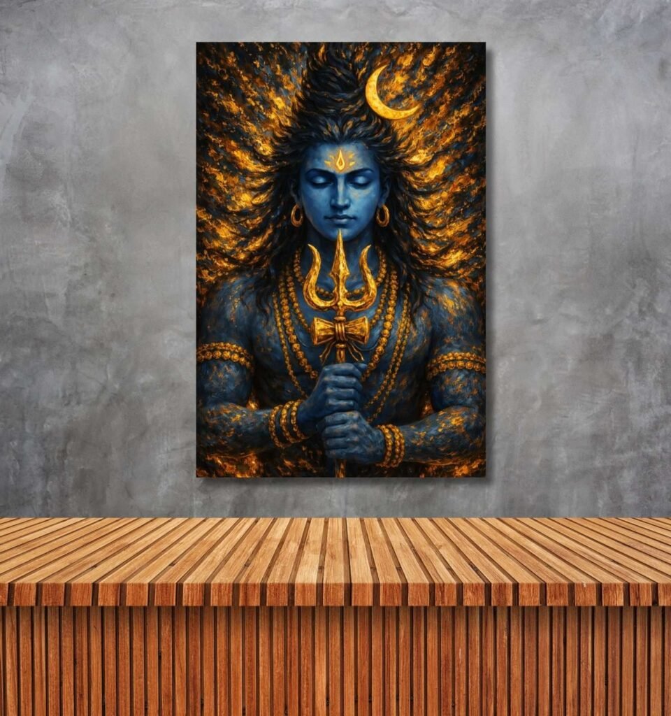 abstract shiv ji painting3