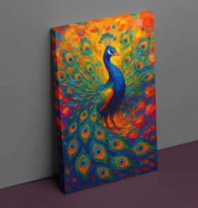 canvas peacock painting for home decor3