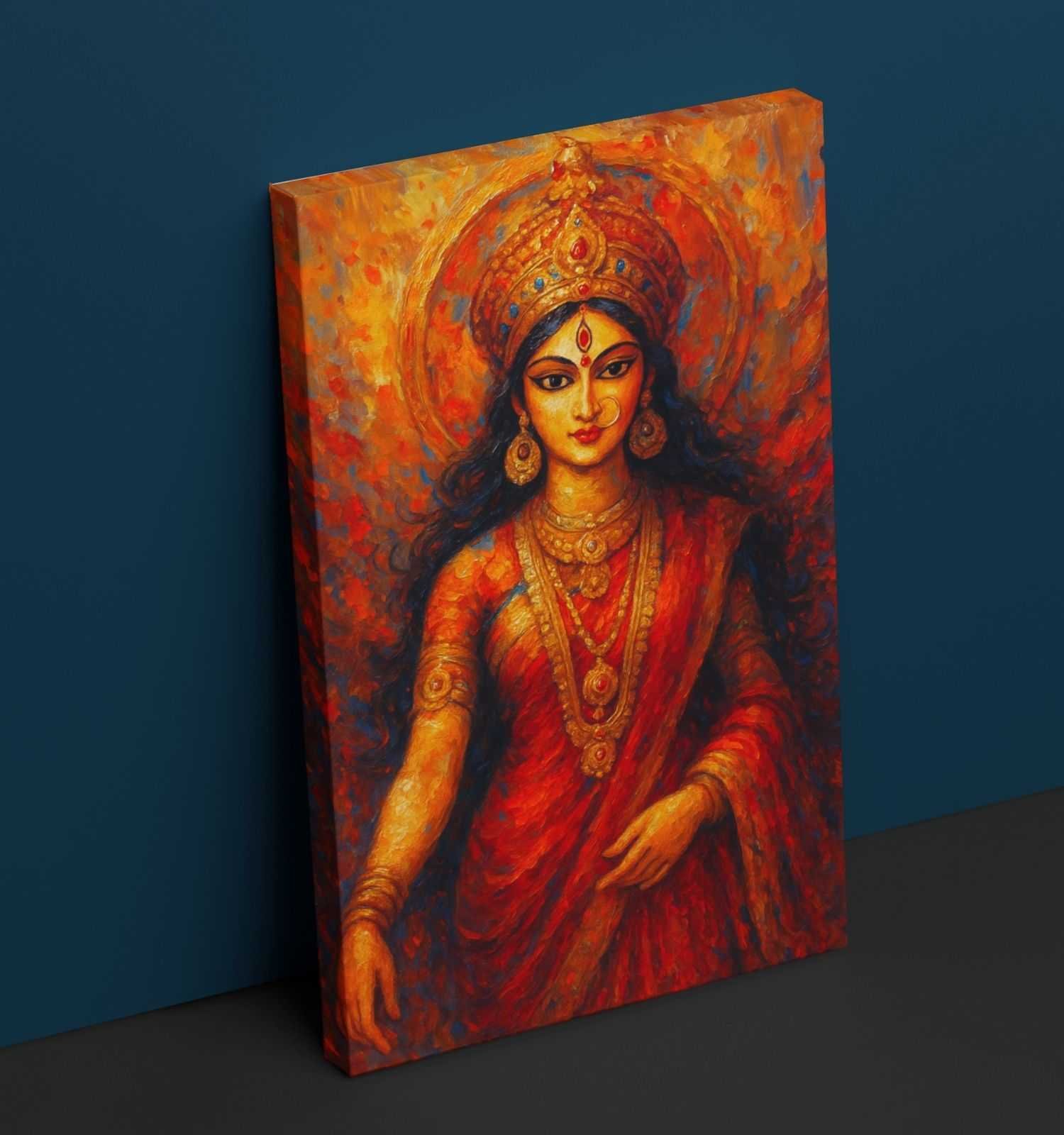 durga abstract painting1