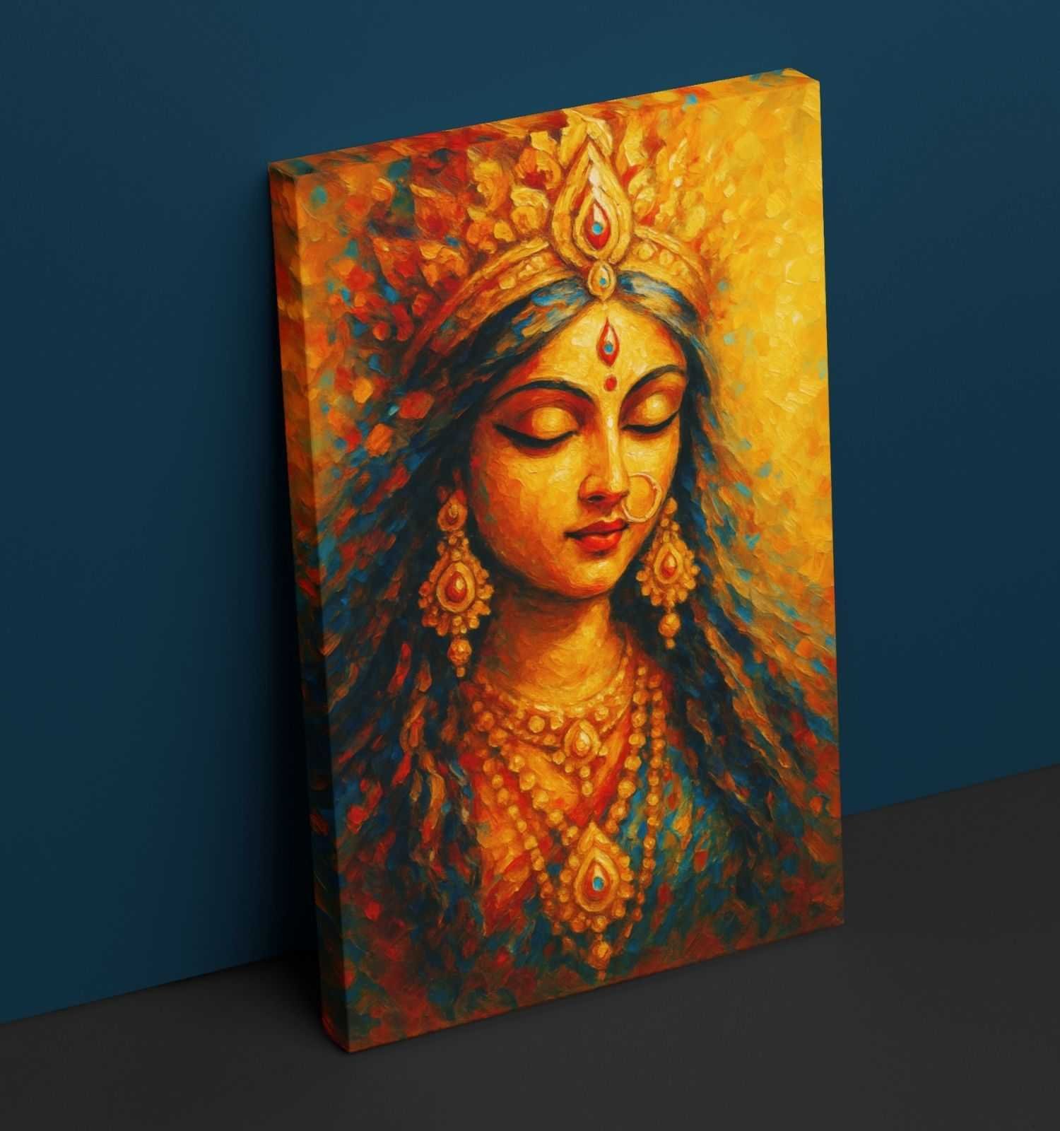 durga canvas painting By KunjCart1