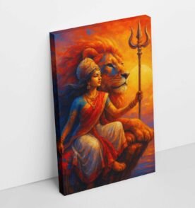 durga canvas painting For Wall By KunjCart2