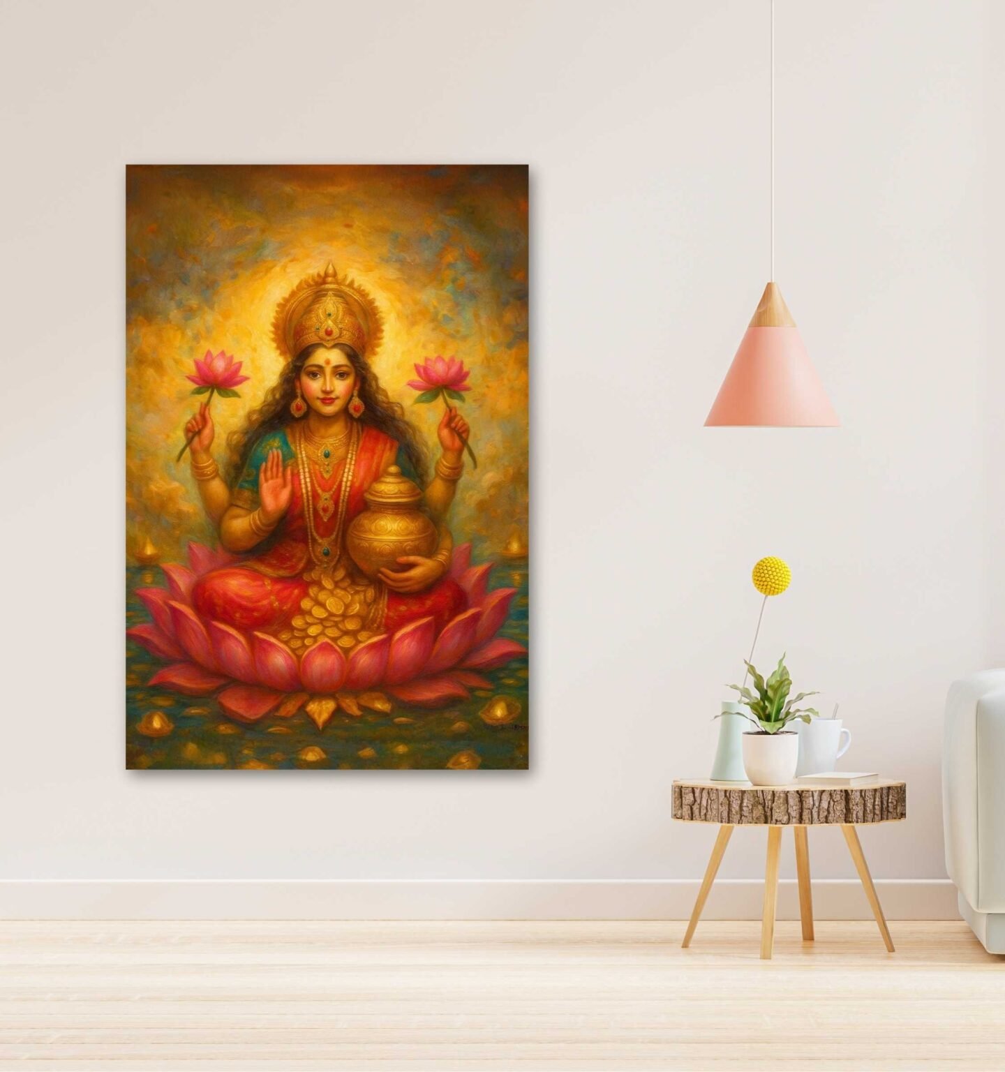 goddess lakshmi paintings by kunjcart1