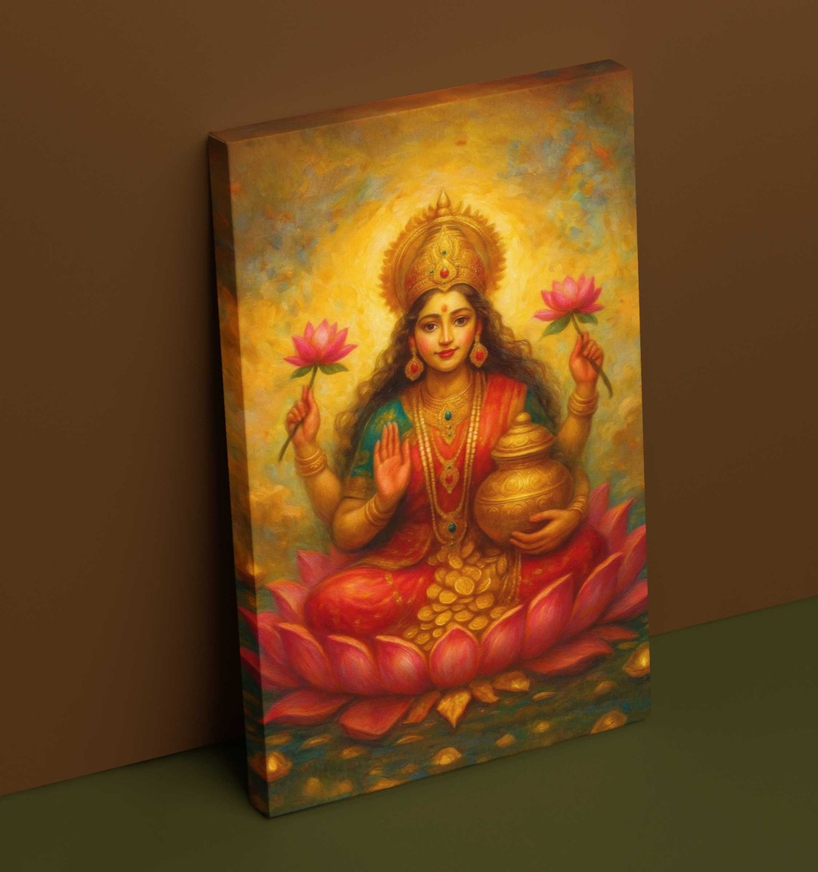 goddess lakshmi paintings1