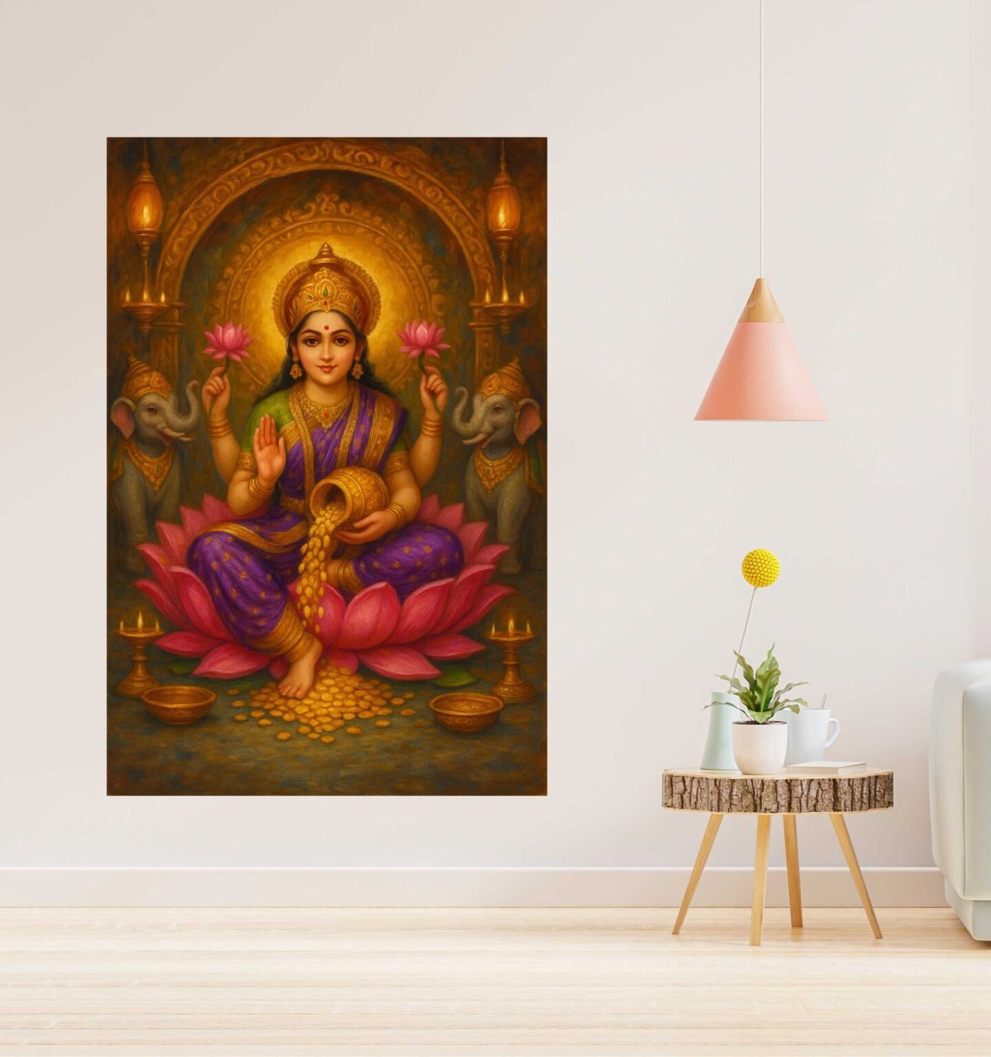 lakshmi Devi painting by KunjCart1