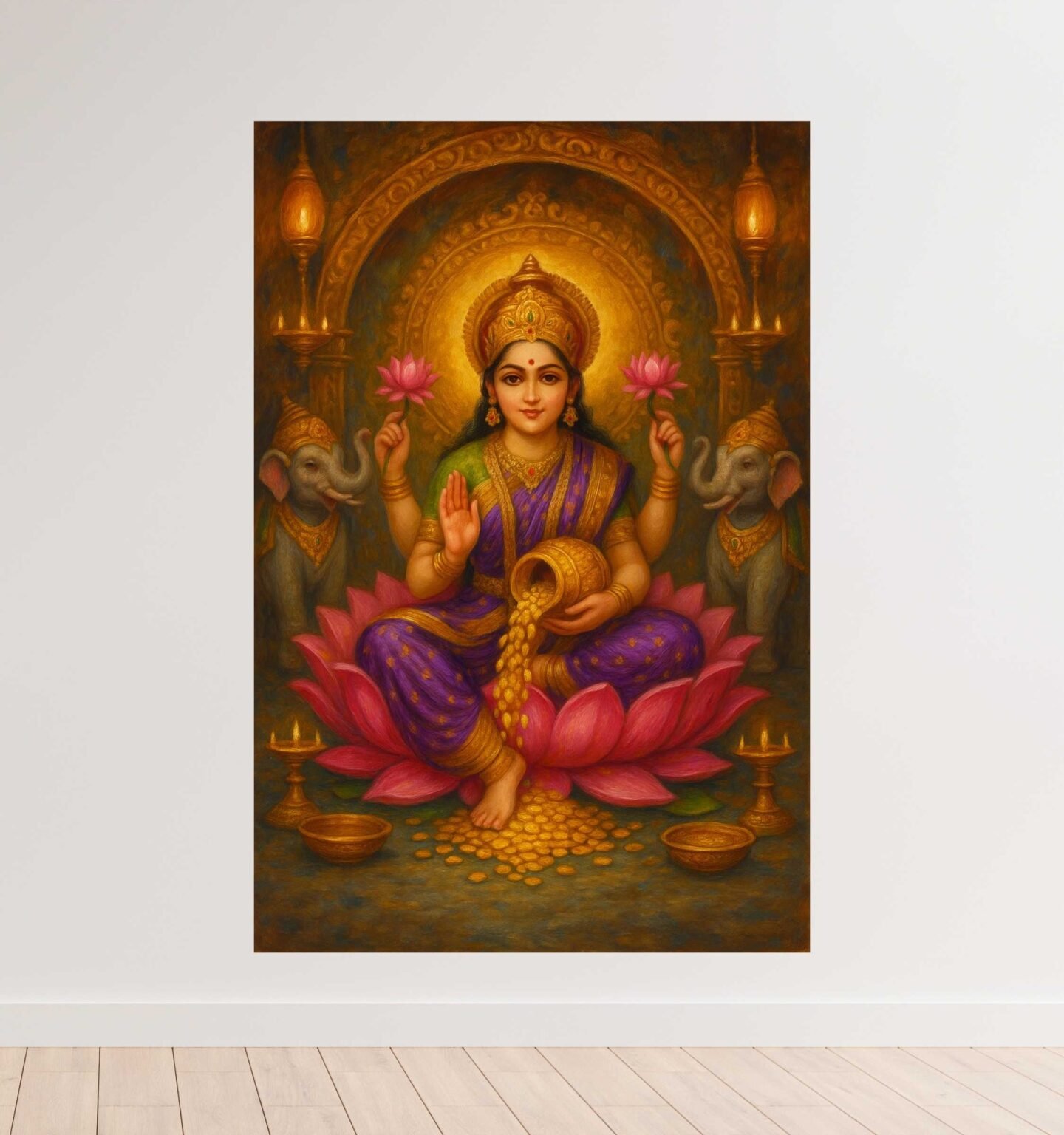 lakshmi Devi painting by KunjCart3
