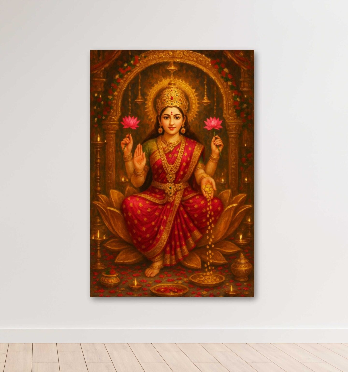 lakshmi painting by akaunjcart2