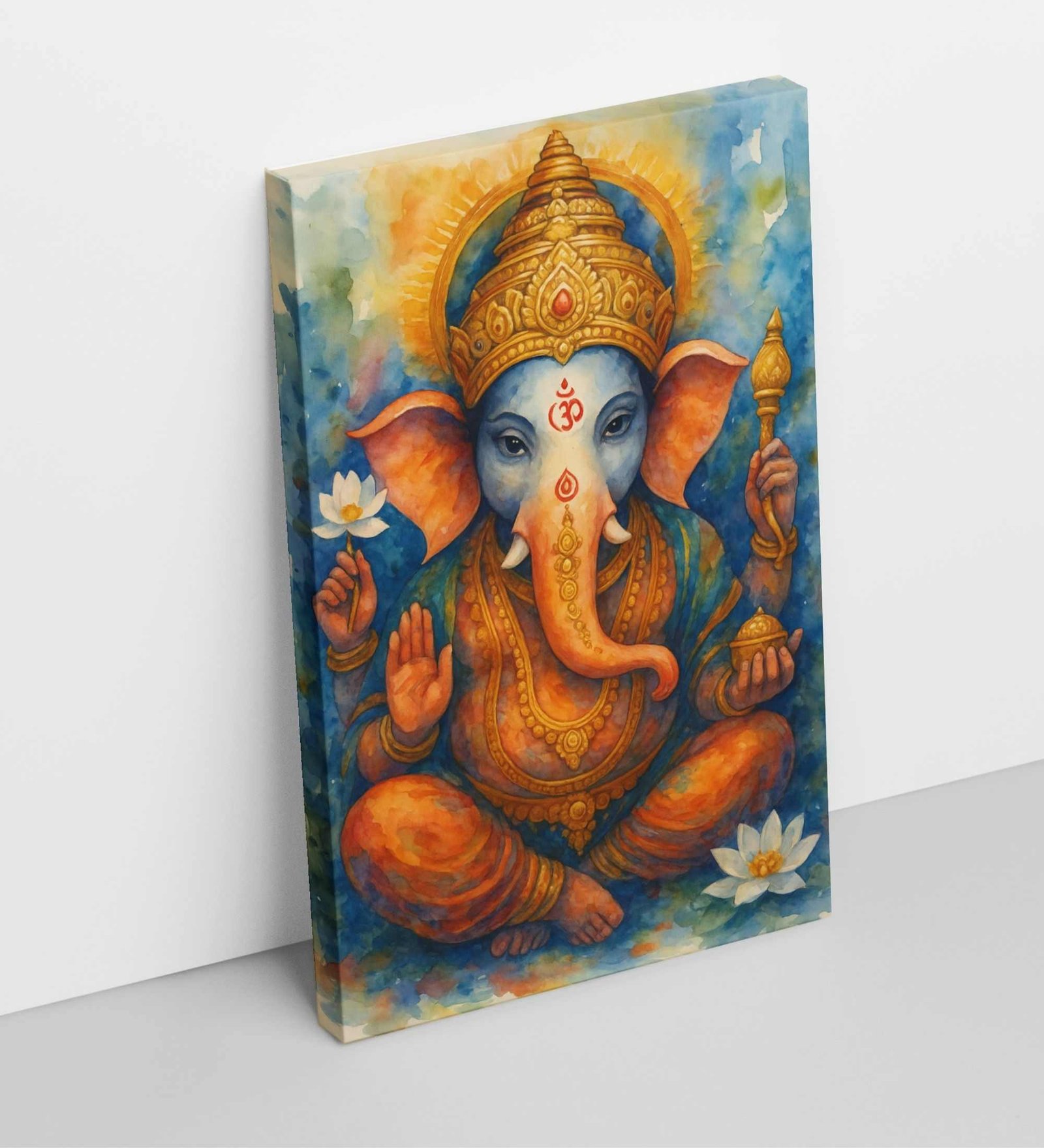 lord ganesha canvas painting2