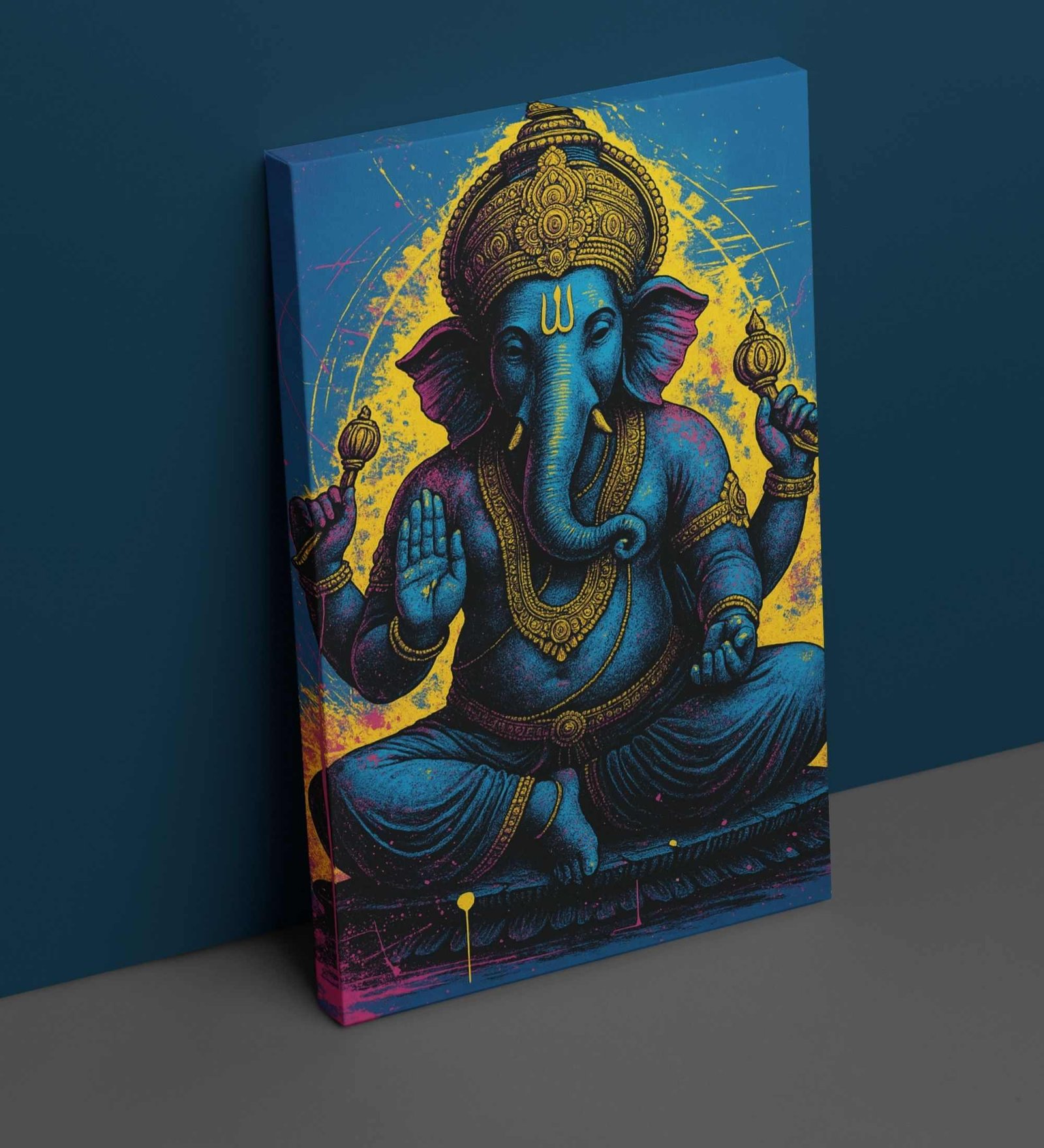 lord ganesha wall painting1