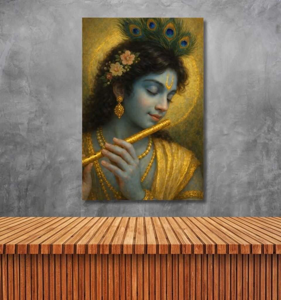 lord krishna painting 3