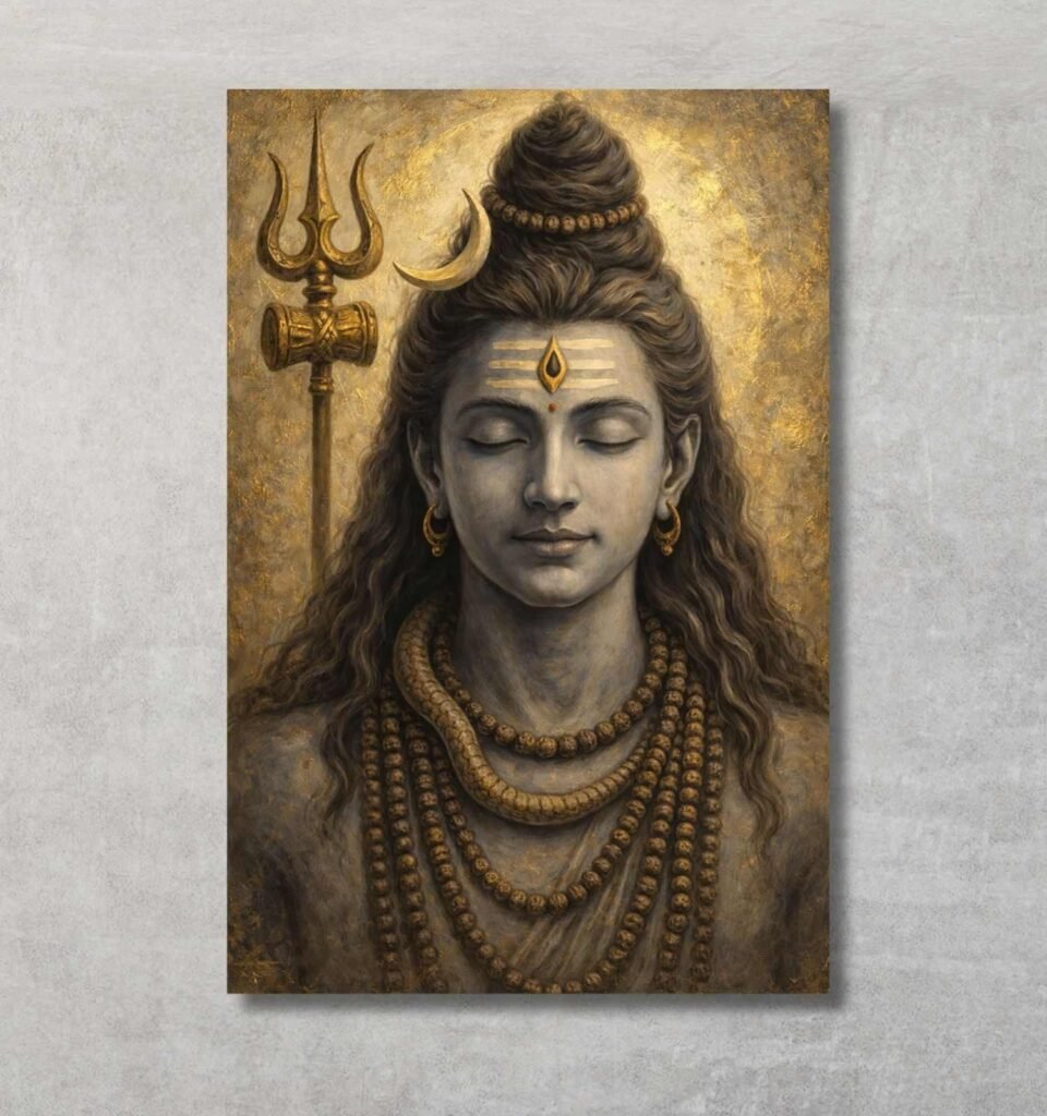 lord shiv ji painting 3