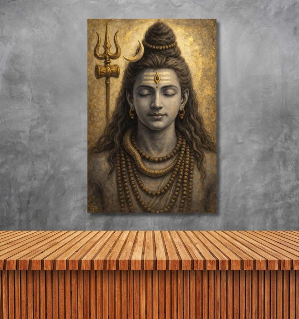 lord shiv ji painting 3
