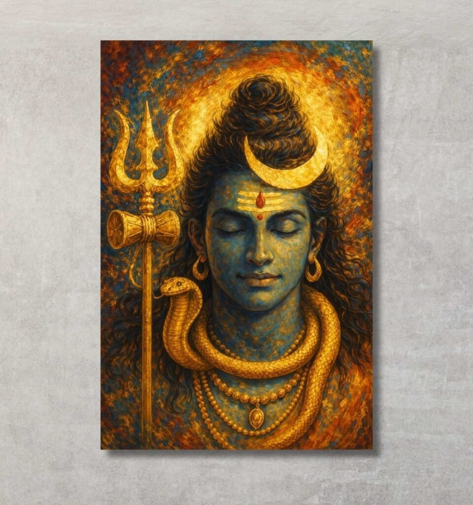 lord shiv painting 3