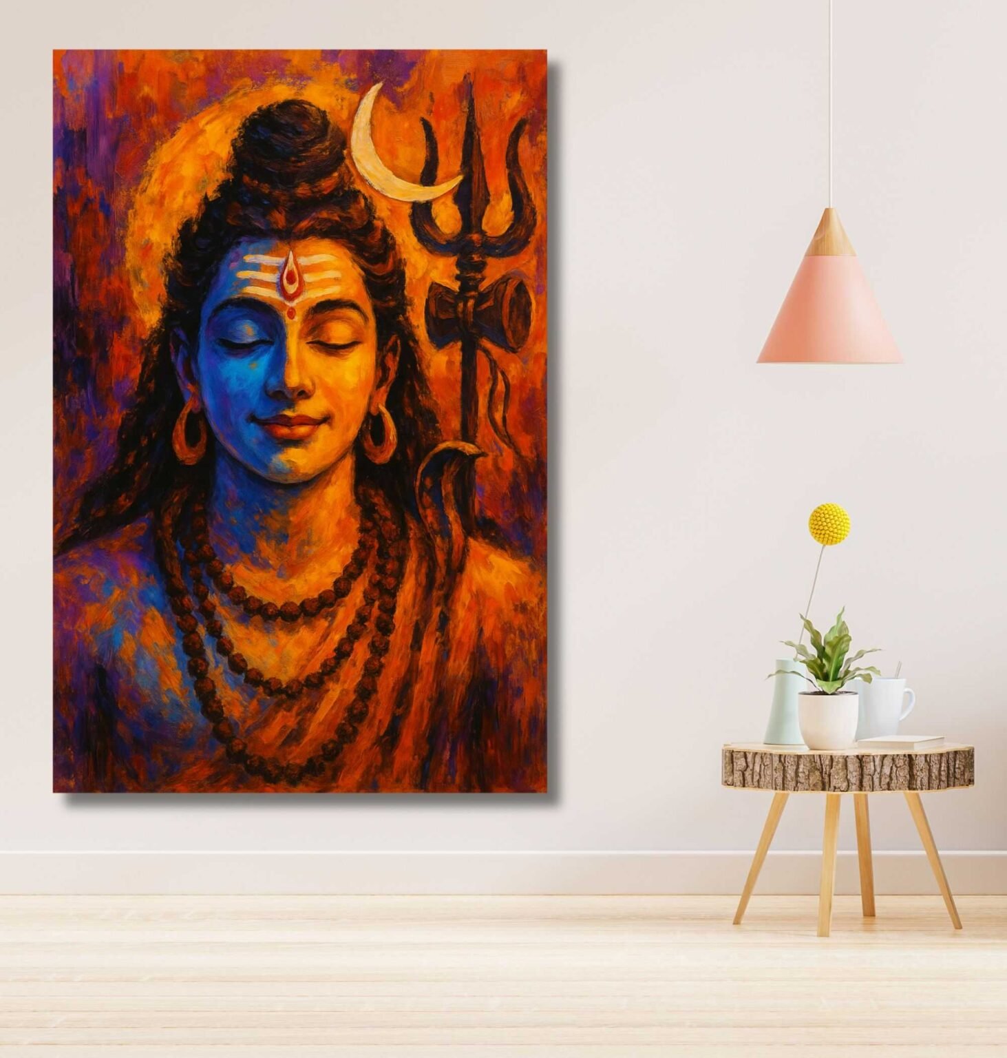 lord shiva canvas Wall painting By Kunjcart1