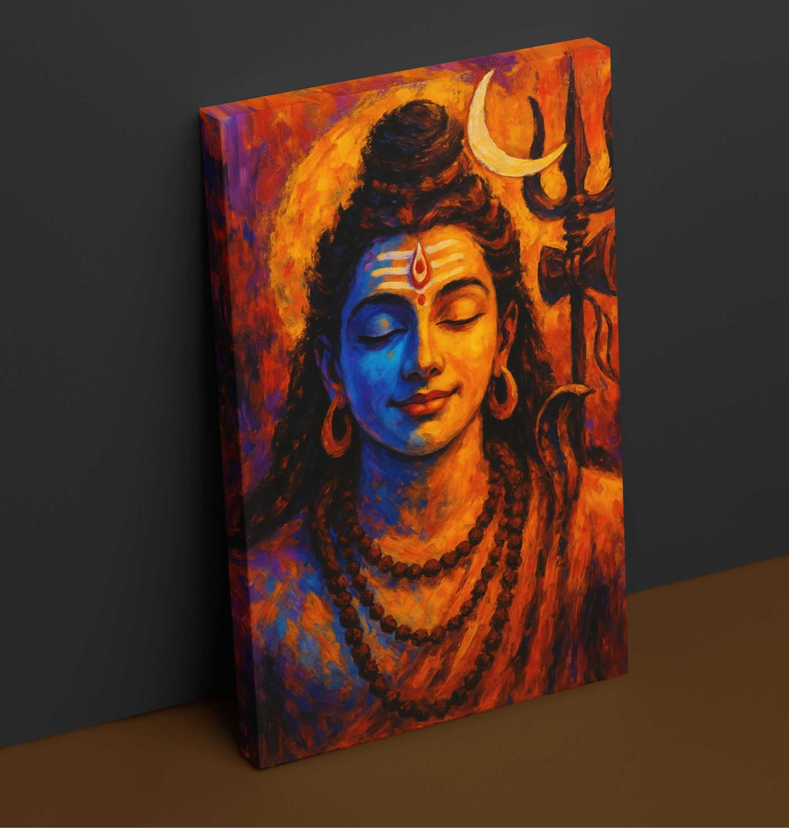 lord shiva canvas Wall painting1