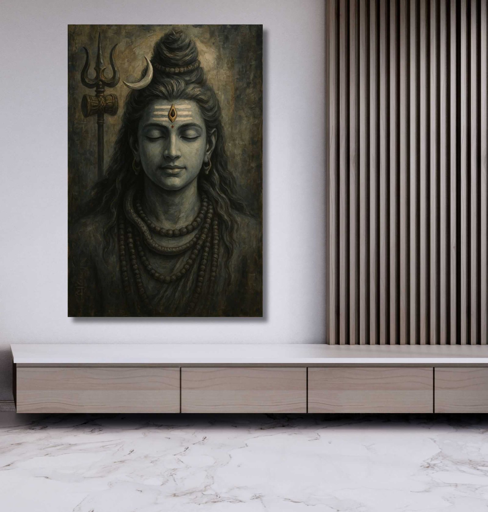 lord shiva canvas painting2