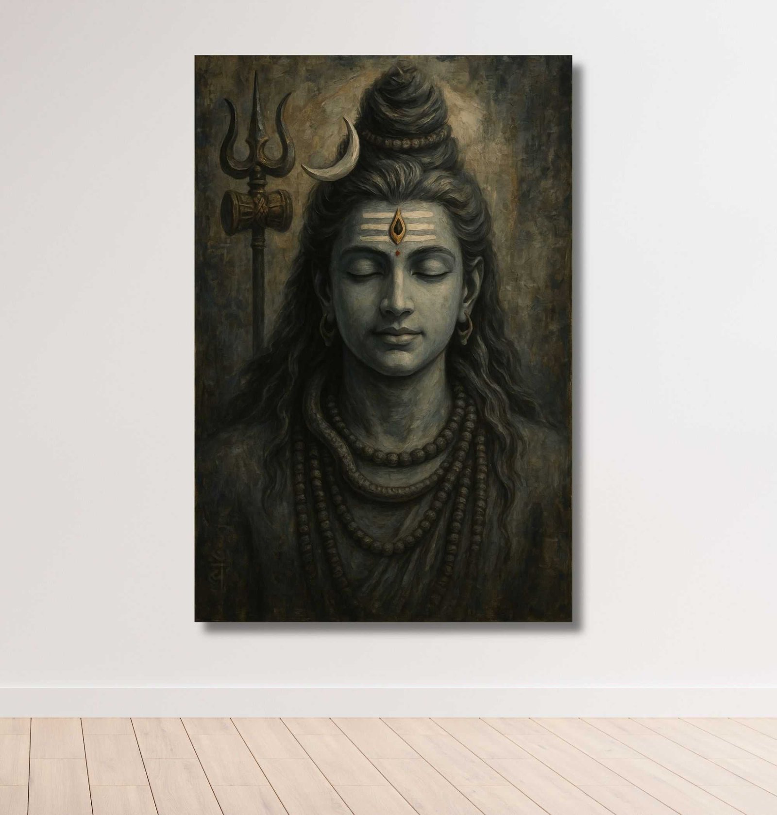 lord shiva canvas painting2