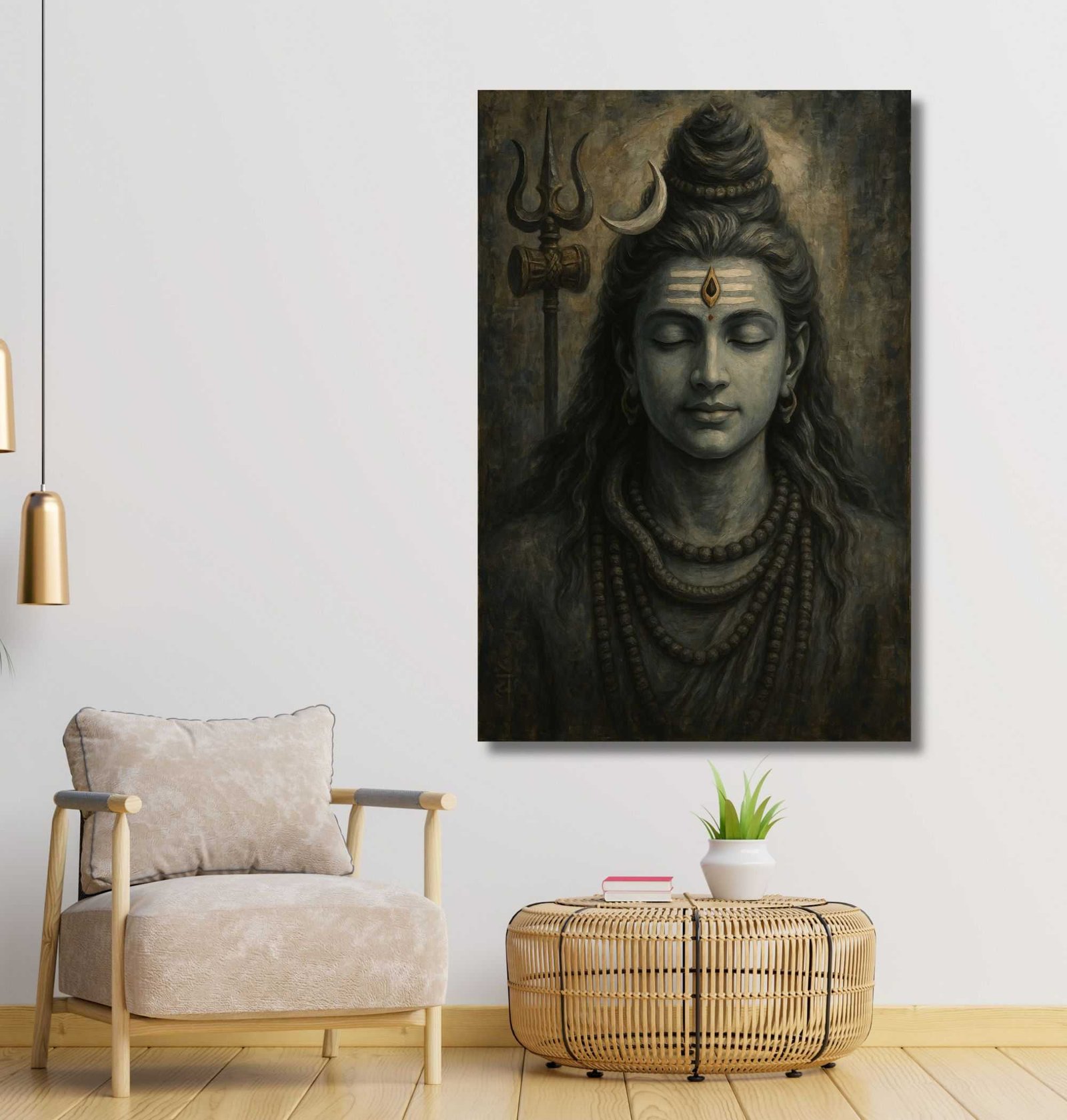 lord shiva canvas painting2