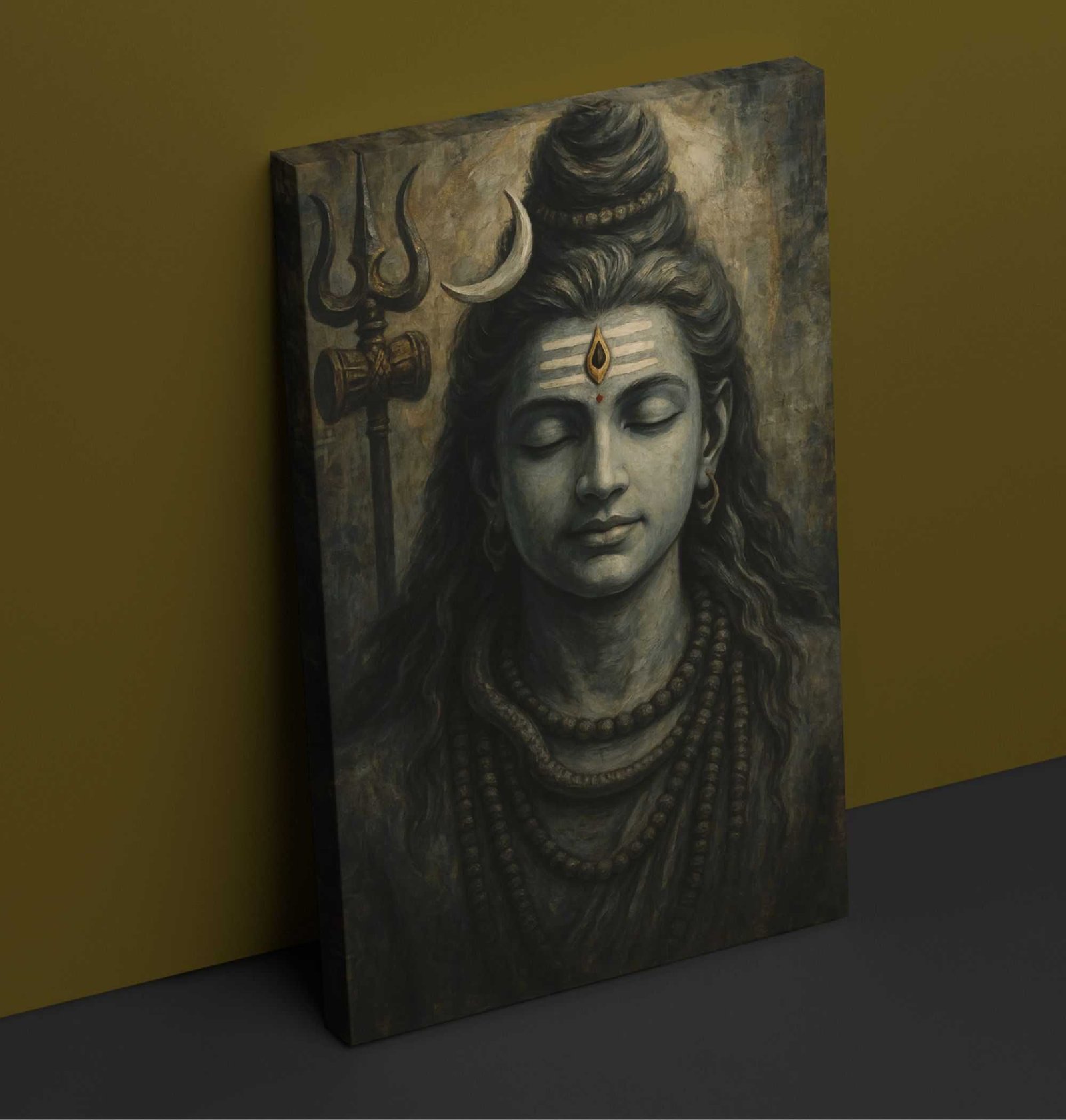 lord shiva canvas painting1