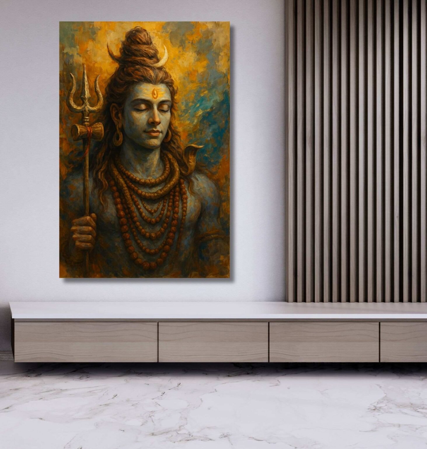 lord shiva wall painting By KunjCart1
