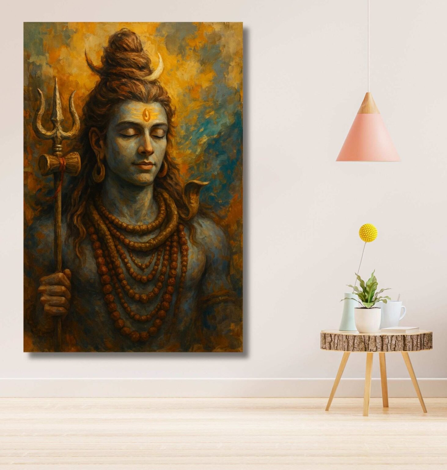 lord shiva wall painting4