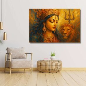 maa durga canvas oil painting By KunjCart1