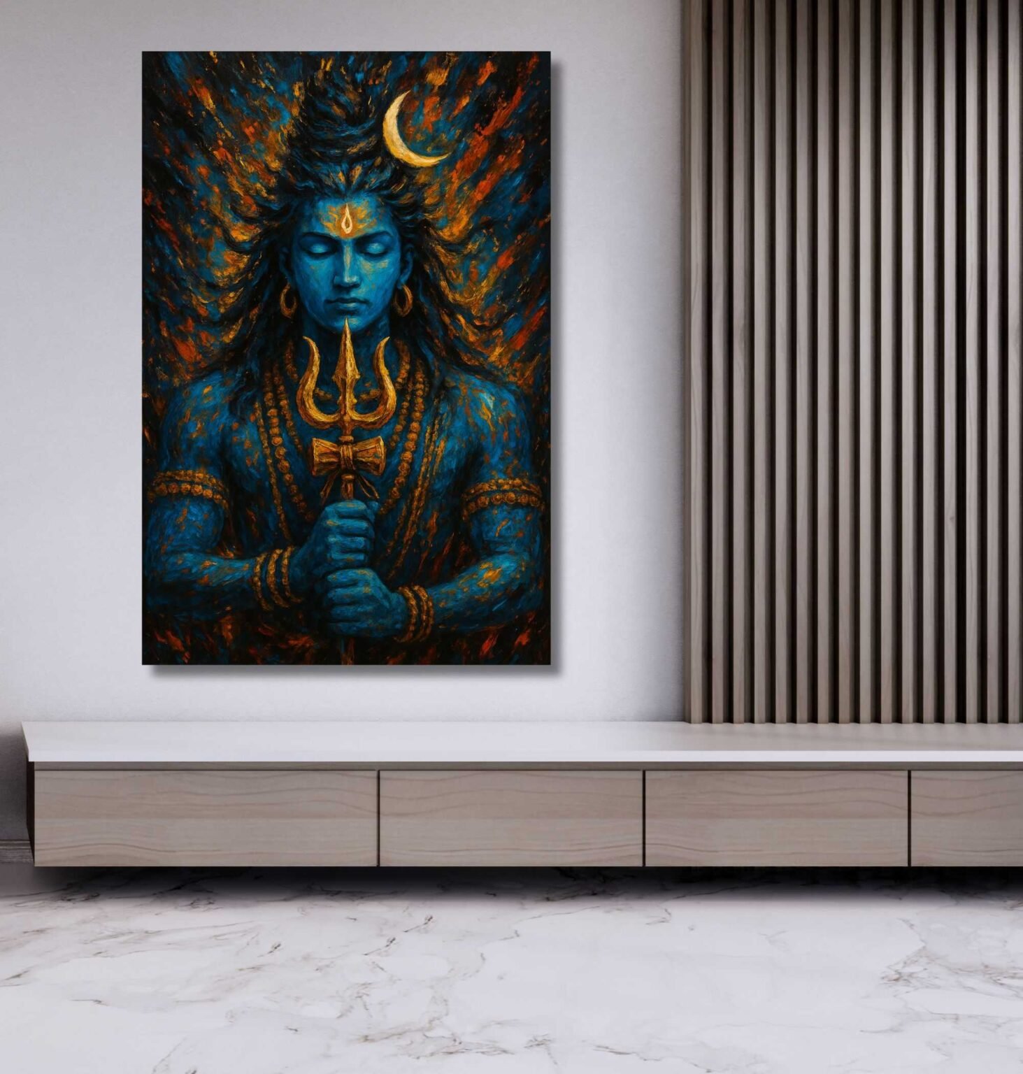 mahadev wall painting by Kunjcart2