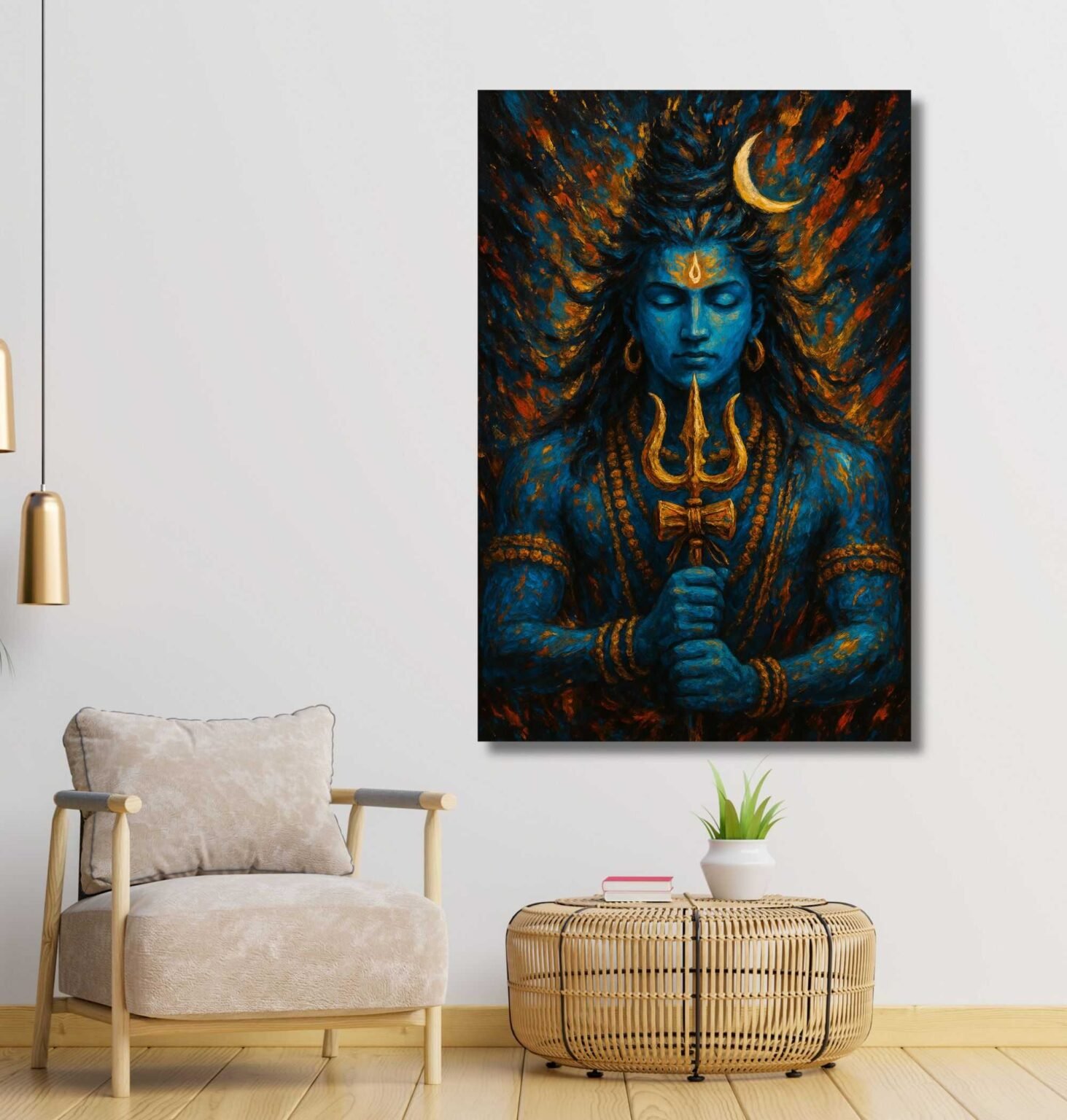 mahadev wall painting by Kunjcart4