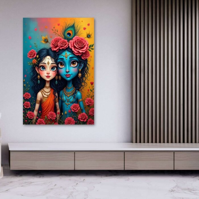 modern Decorative Radha Krishna canvas1