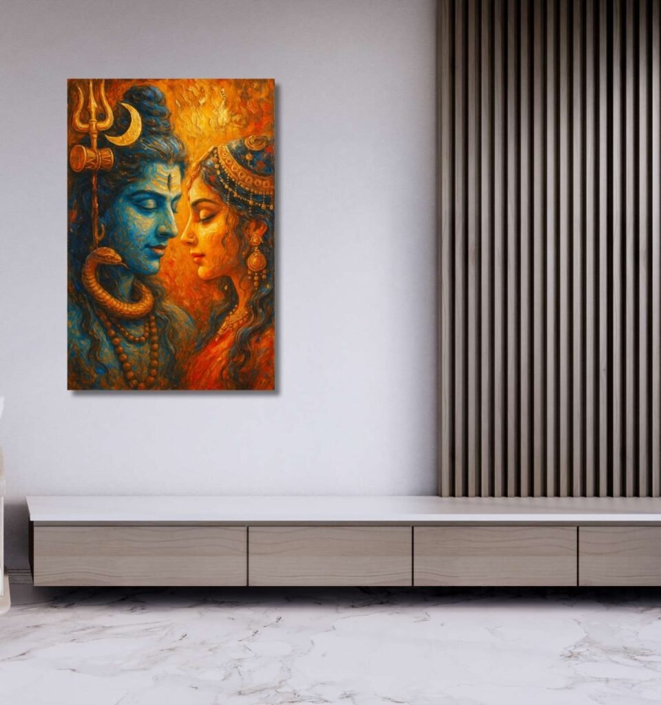 paintings of lord shiva and parvati1
