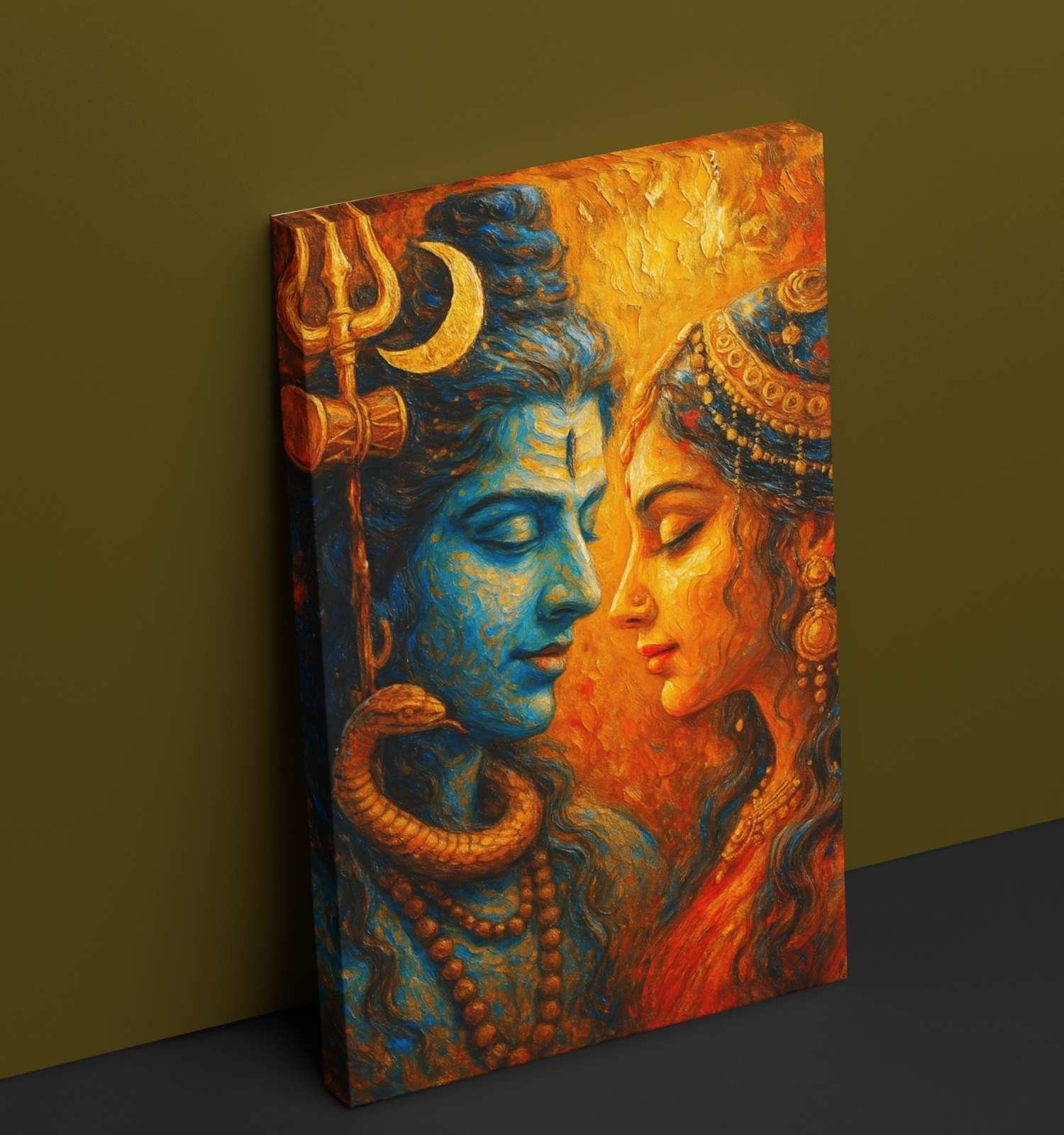 paintings of lord shiva and parvati1