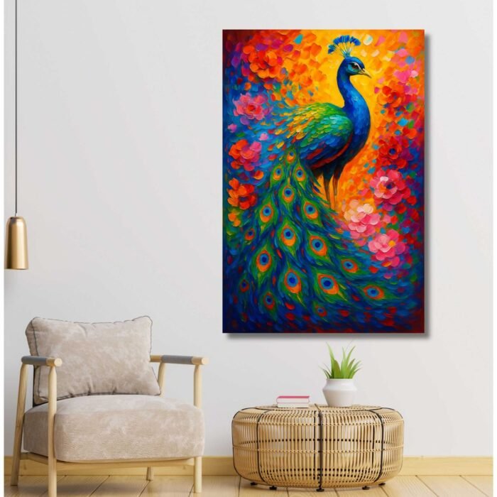 peacock wall painting canvas 20252