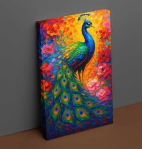 peacock wall painting canvas 20254