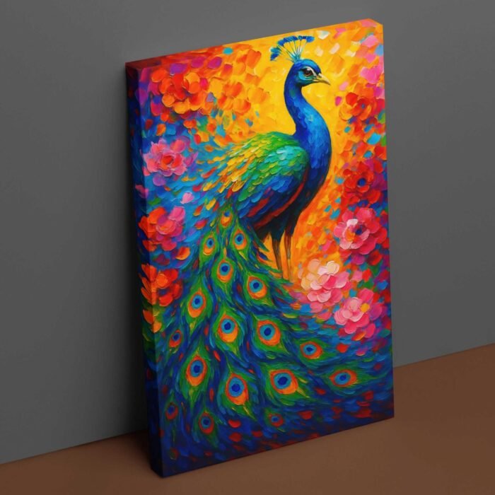 peacock wall painting canvas 20254
