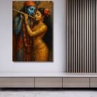 romantic Radha Krishna canvas wall art 1