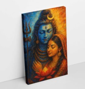 shiv canvas painting By KunjCart2