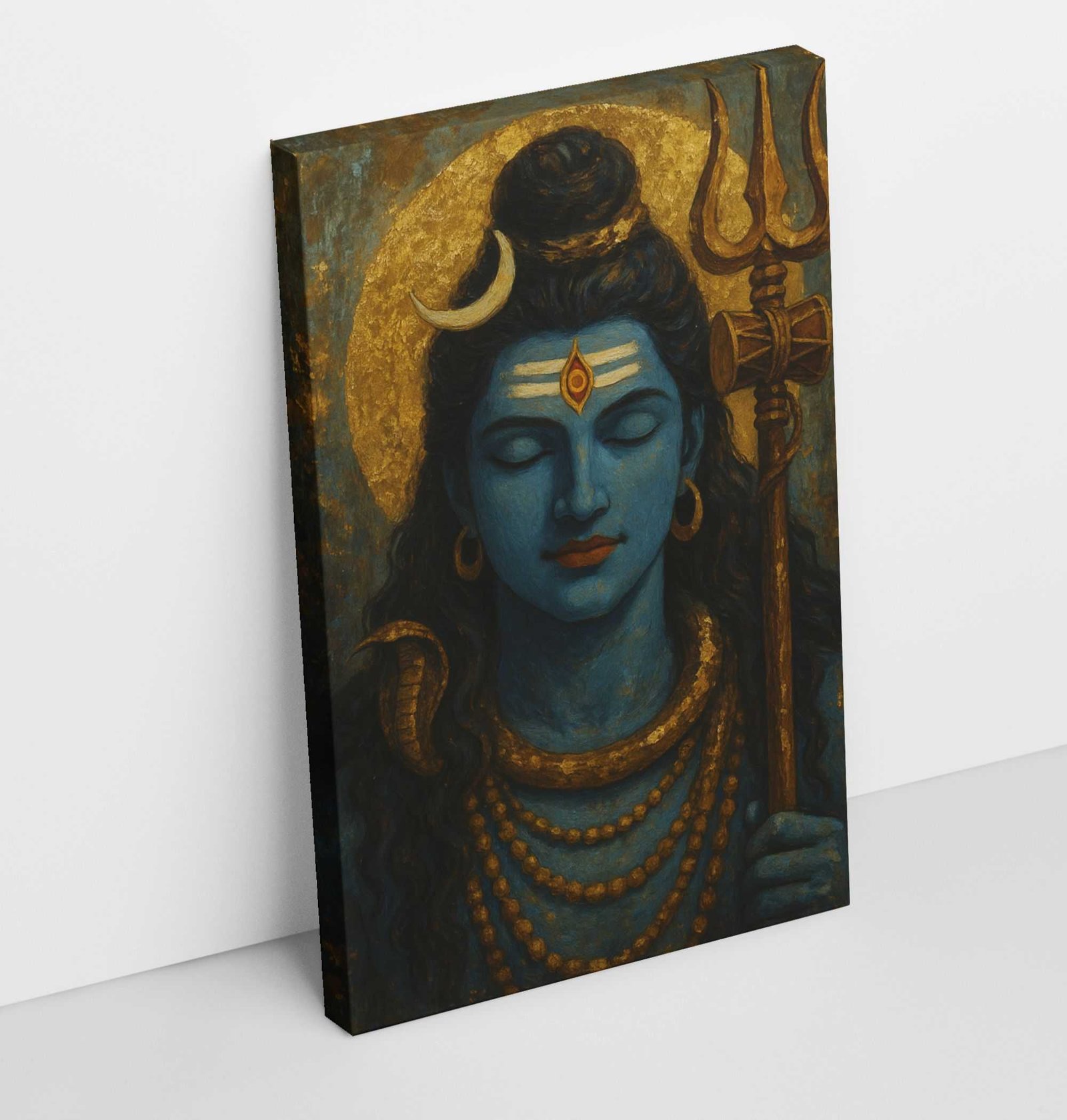 shiv canvas painting By Kunjcart2
