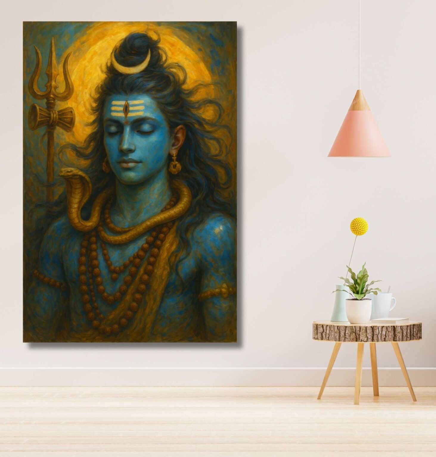shiva painting on canvas by Kunjcart1