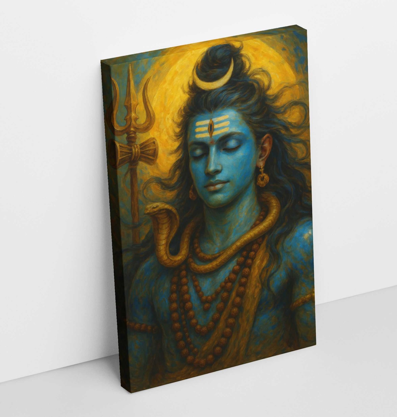 shiva painting on canvas2
