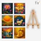 6 set of vastu mini painting