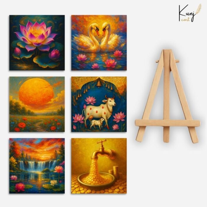 6 set of vastu mini painting