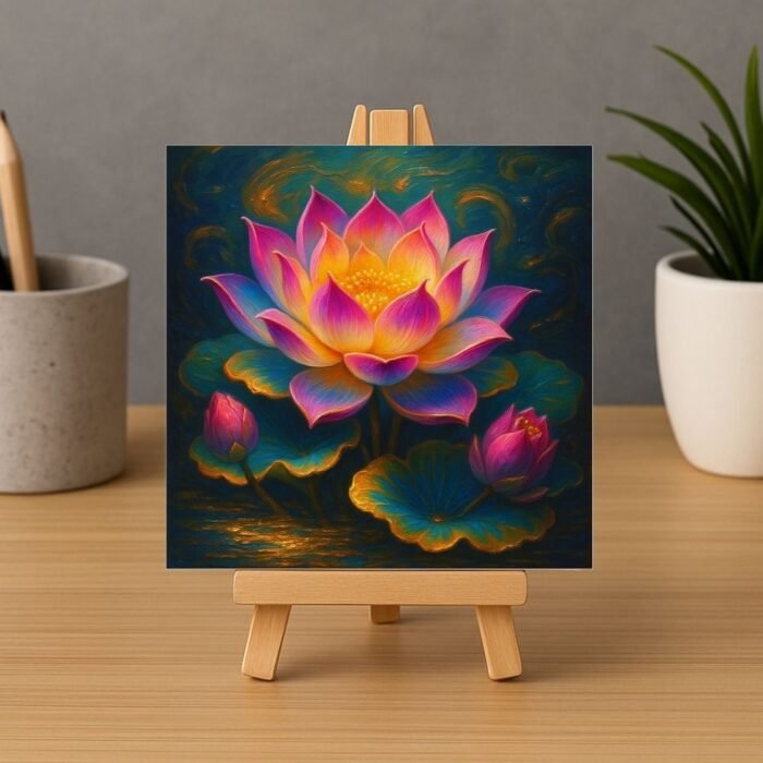 lotus vastu painting mini