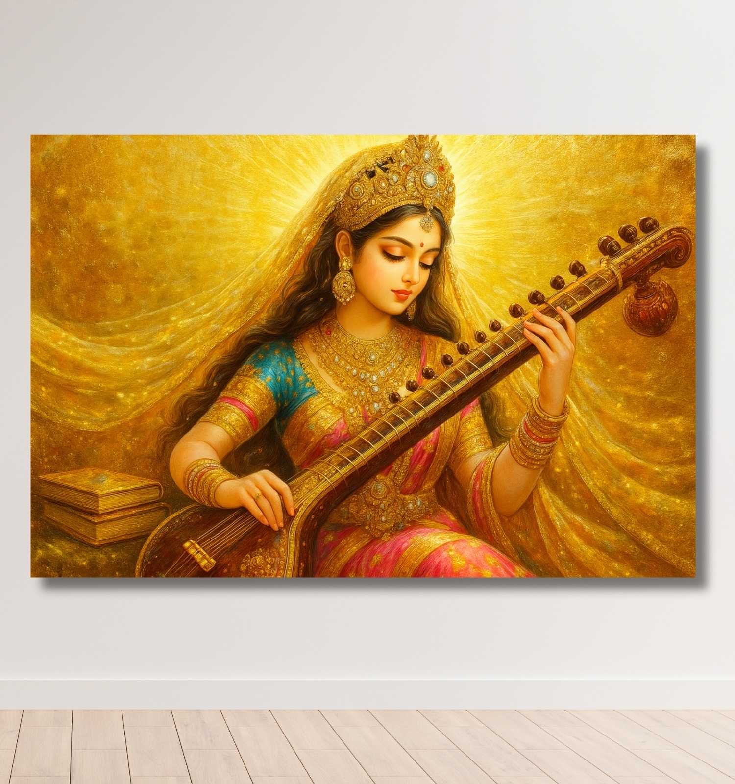Modern Saraswati Painting