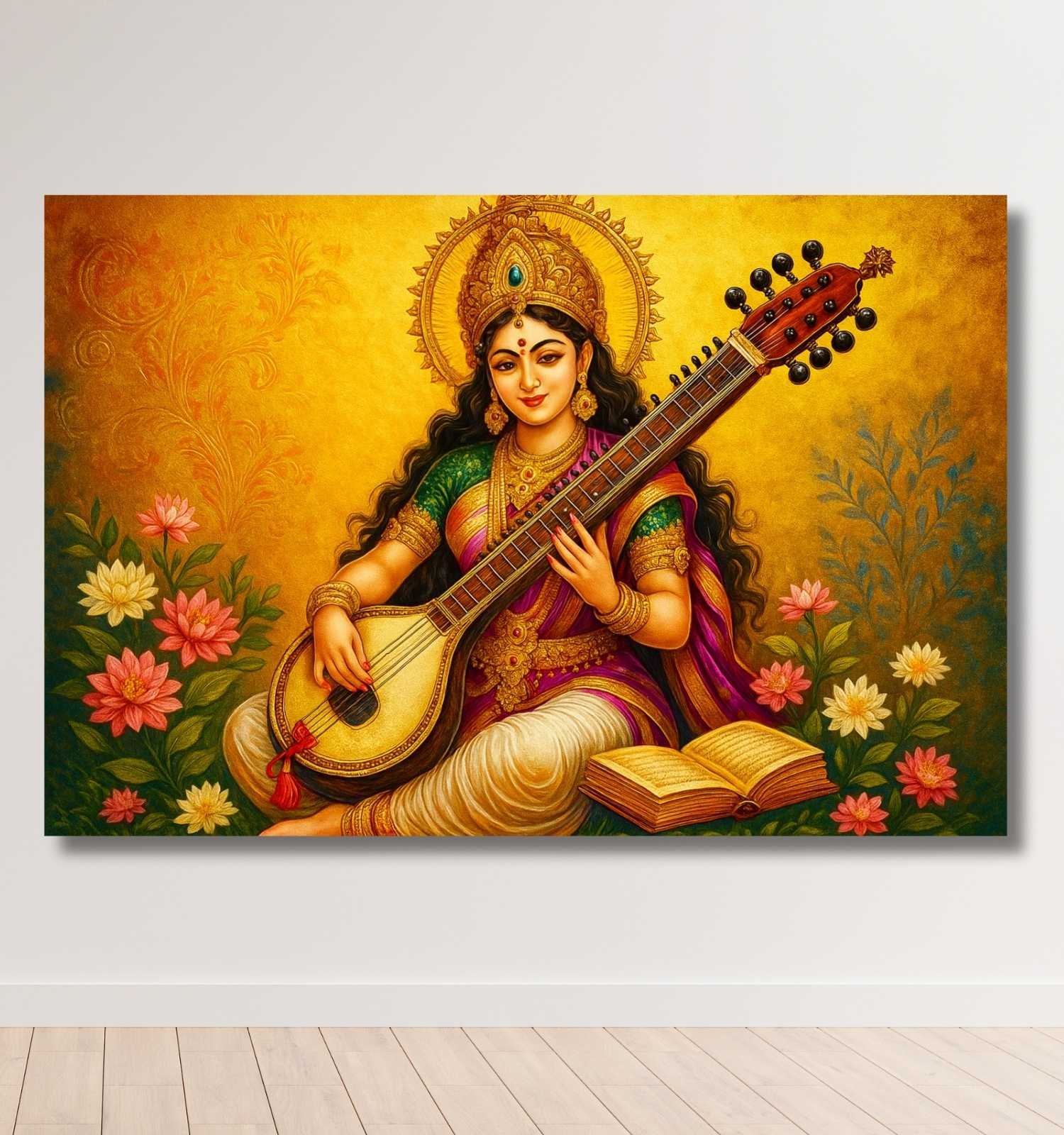 Saraswati Abstract Painting