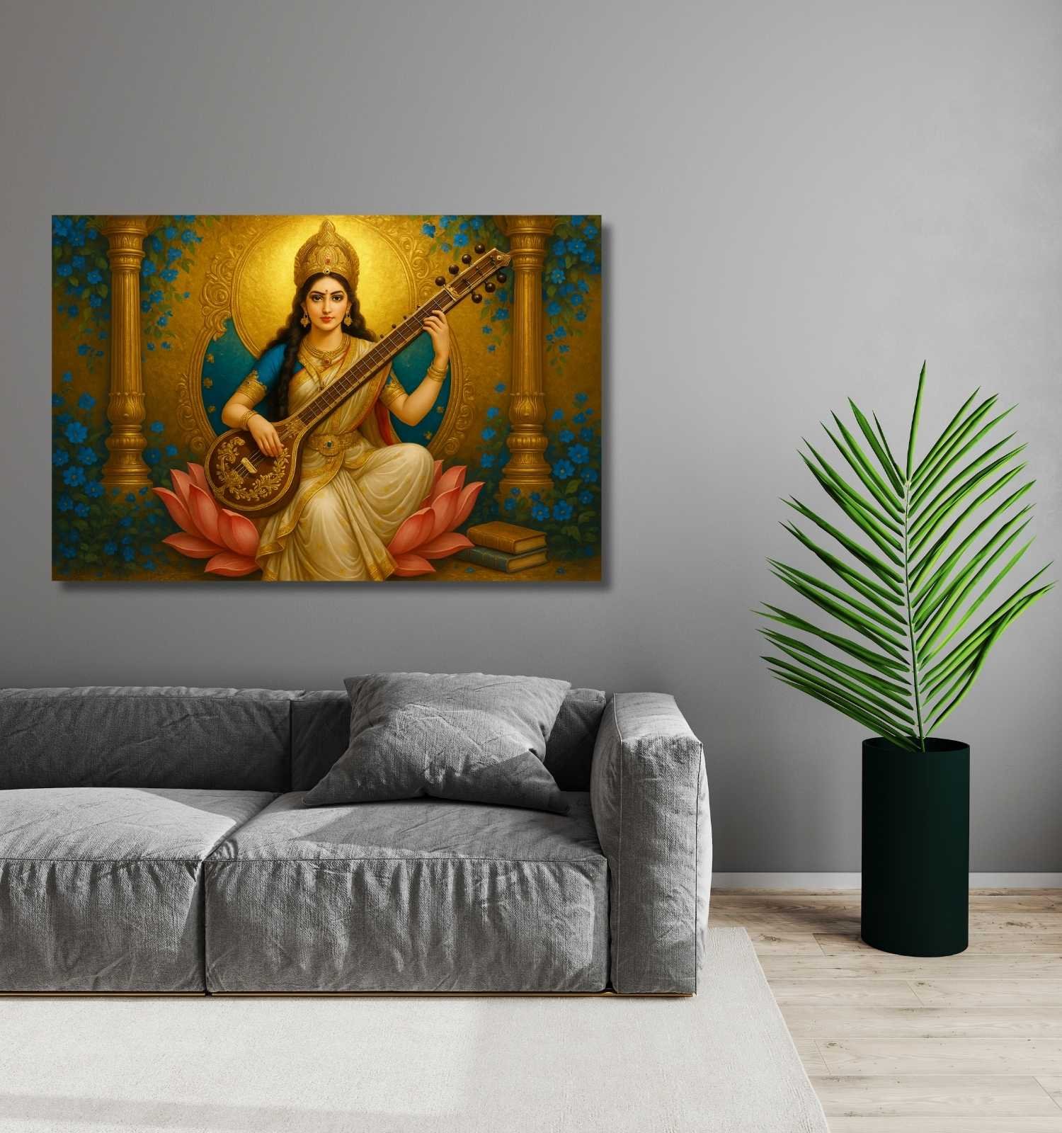 Modern Saraswati Painting