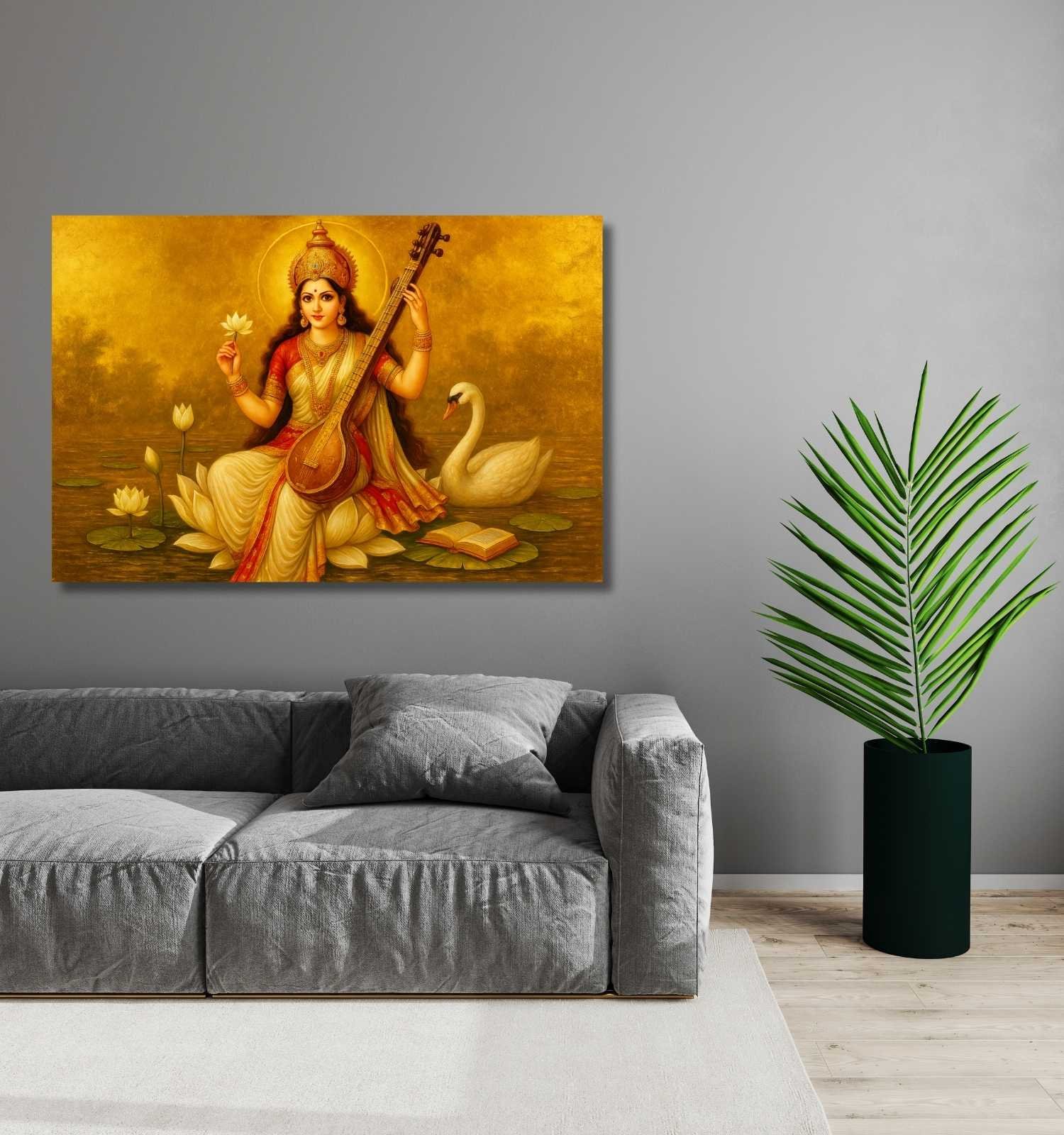 Modern Saraswati Painting