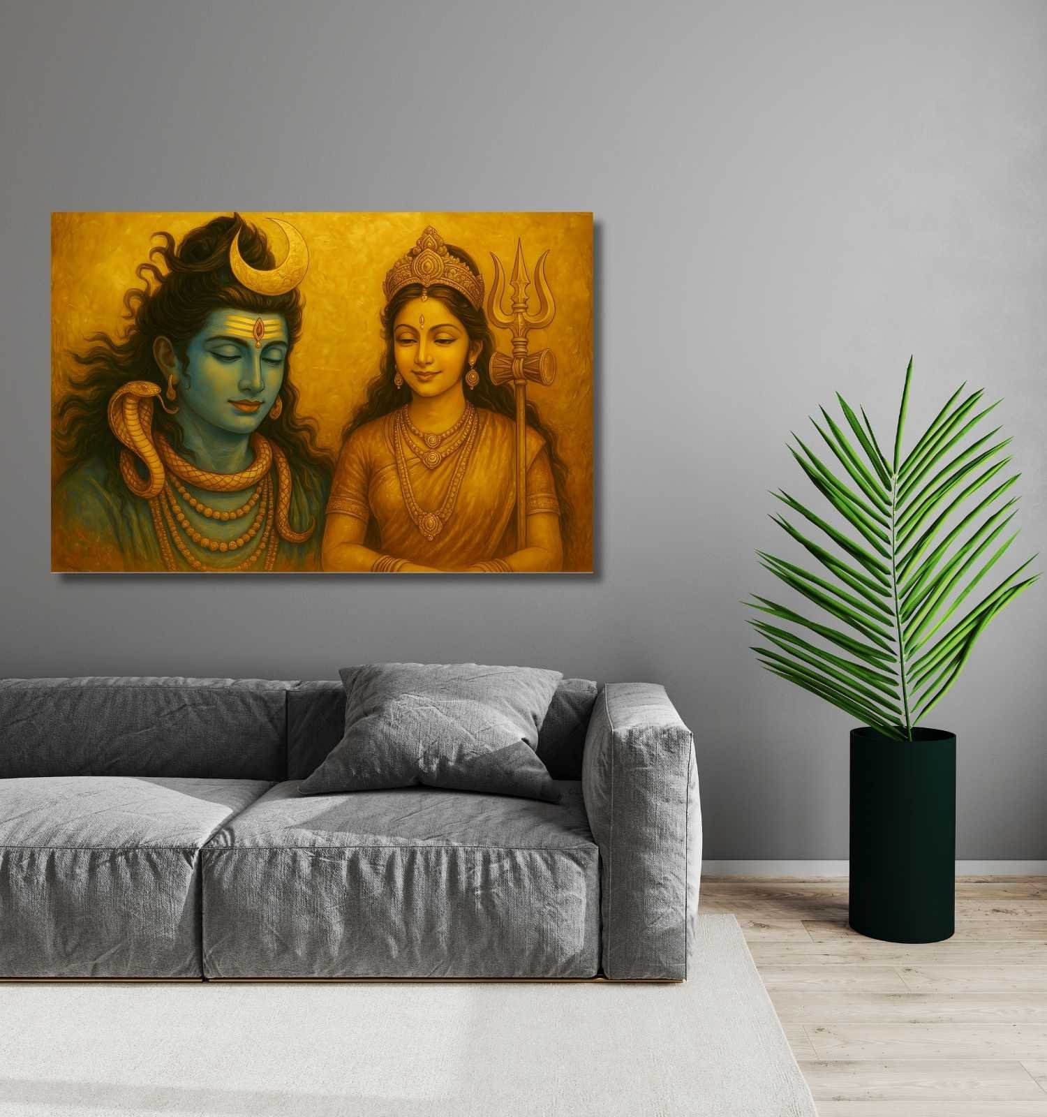 Shiv Parvati Painting